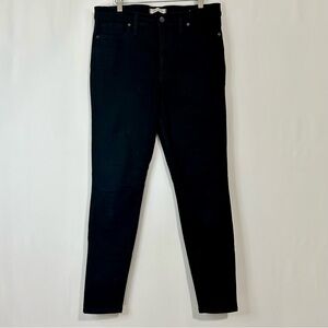 Madewell Women’s 9” High Rise Skinny Denim Jeans Black Size 31 Tall FLAW